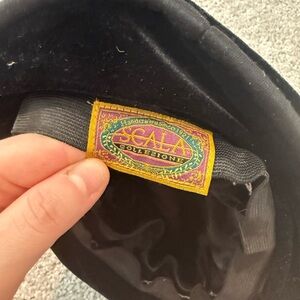 Scala Luxurious Black Velvet Hat